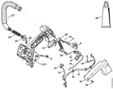 STIHL 1146-180-0900 Schakelas positie 8 technische tekening