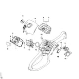 STIHL 1137-140-1901 Carburateurkastdeksel positie 8 technische tekening
