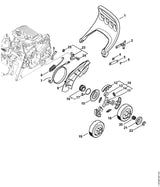 STIHL 9062-319-1270 Bout met verzonken kop M6x14 positie 24 technische tekening