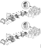 STIHL 9646-945-0610 O-ring 8x1,6 positie 5 technische tekening