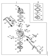 STIHL 1132-121-5603 Vaste sproeier 0.50 positie 4 technische tekening