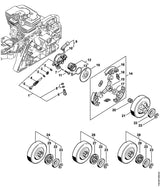 STIHL 1140-160-2001 Koppeling positie 14 technische tekening