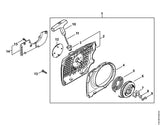 STIHL 1140-967-1501 Typeplaatje MS 311 positie 12 technische tekening