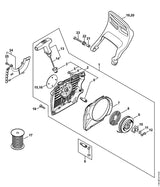 STIHL 1140-967-1500 Typeplaatje MS 362 positie 15 technische tekening