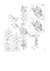 STIHL Z010001K007 Carb. membraanset RB-299 positie 32 technische tekening