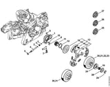 STIHL 0000-958-0408 Ring positie 2 technische tekening