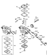 STIHL 1141-121-9402 Ring positie 37 technische tekening