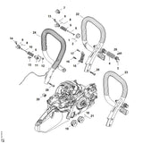 STIHL 1141-792-2930 AV-lagerstop positie 8 technische tekening