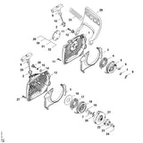 STIHL 4117-162-8900 Ring positie 14 technische tekening
