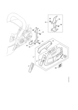 STIHL 1142-640-1706 Kettingtandwieldeksel positie 1 technische tekening