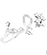 STIHL 1142-790-8101 Zekering positie 4 technische tekening