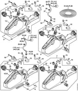 STIHL 1143-350-0807 Tankhuis positie 1 technische tekening