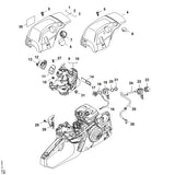 STIHL 1143-440-3504 Kabelhouder positie 12 technische tekening
