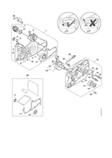STIHL 1144-020-2924 Carter lagers AS positie 12 technische tekening