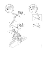 STIHL 1144-180-1501 Gashendel positie 2 technische tekening