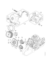 STIHL 1144-141-2300 Sluiting positie 5 technische tekening