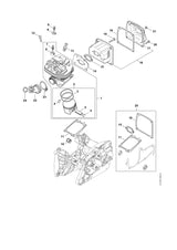 STIHL 9771-021-2621 Slangklem Ø 36x5 positie 23 technische tekening