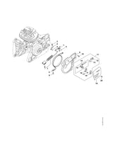 STIHL 1144-021-1100 Deksel positie 9 technische tekening