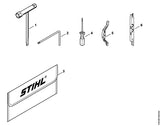 STIHL 1145-890-1401 Gereedschapsset positie -1 technische tekening
