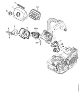 STIHL 1145-120-0622 Carburateur 1145/22 positie 10 technische tekening