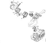 STIHL 1145-120-4101 Demper positie 4 technische tekening