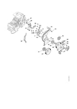 STIHL 0000-958-0407 Ring positie 3 technische tekening