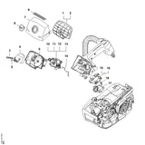 STIHL 1145-140-1900 Carburateurkastdeksel positie 7 technische tekening