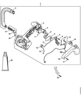 STIHL 1146-791-0600 Handgreepkom positie 16 technische tekening