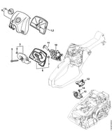 STIHL 1146-140-4403 Luchtfilter vlies positie 1 technische tekening