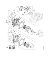STIHL 0000-448-1207 Kabelhouder positie 29 technische tekening