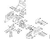 STIHL 0000-998-1801 Knieveer positie 34 technische tekening