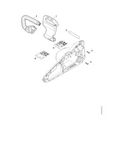 STIHL 1209-791-1701 Handgreep positie 3 technische tekening