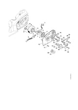 STIHL 1210-642-1202 Kettingtandwiel 3/8" 8t positie 19 technische tekening