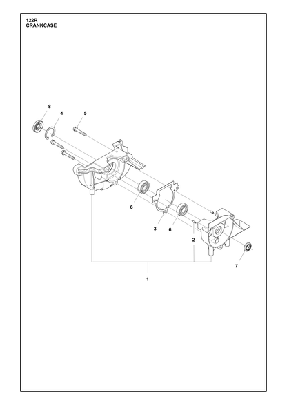 Husqvarna 522878401 onderdelentekening - positie 2