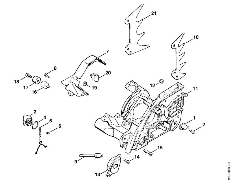 STIHL 9099-021-2360 Bout 3,5x9,5 positie 6 technische tekening