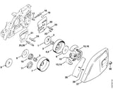 STIHL 1122-664-1000 Zijplaat binnen 0,5 mm positie 20 technische tekening
