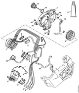 STIHL 1252-350-4401 Olietank positie 11 technische tekening