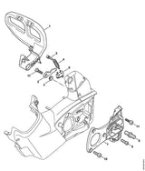 STIHL 1252-162-5000 Hefboom positie 2 technische tekening