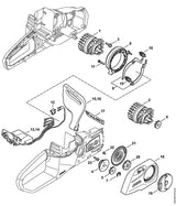 STIHL 1254-430-1470 Elektronisch moduul positie 13 technische tekening