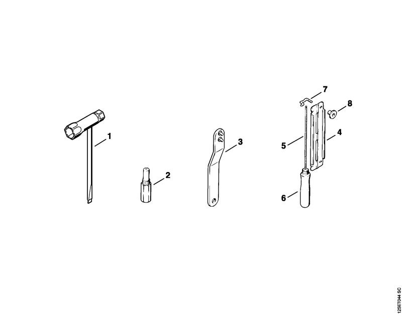 STIHL 1120-007-1060 Carb. membraanset WA positie -1 technische tekening