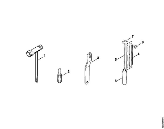 STIHL 1120-007-1060 Carb. membraanset WA positie -1 technische tekening