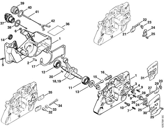 STIHL 1121-007-1021 Kettingspannerset positie -1 technische tekening