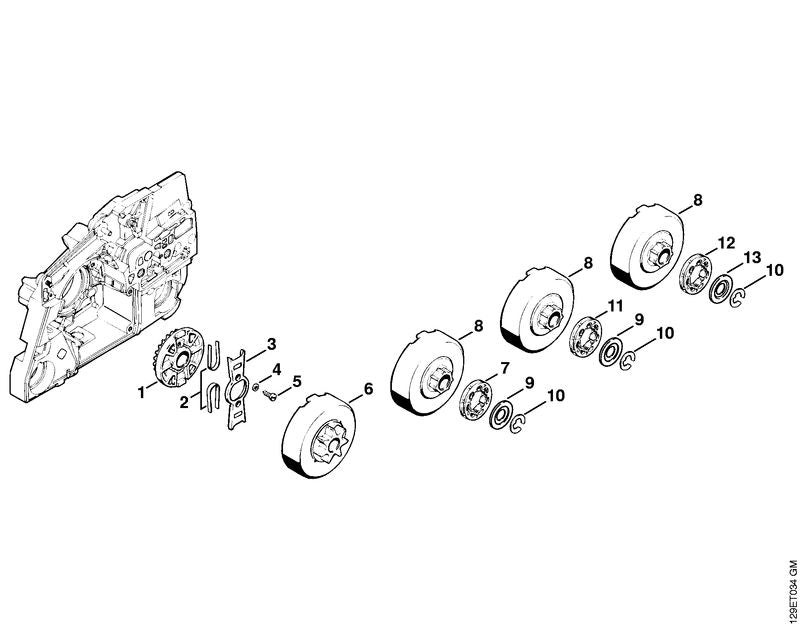 STIHL 9100-021-0810 Bout 4,2x9,5 positie 5 technische tekening