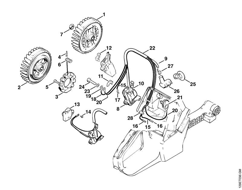 STIHL 1124-405-8000 Isolatiekous 110 mm positie 22 technische tekening