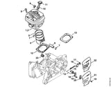 STIHL 1122-029-2301 Cilindervoetpakking 0,5 mm positie 12 technische tekening
