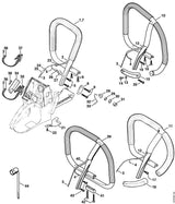 STIHL 1122-351-0901 Beschermer positie 21 technische tekening