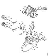 STIHL 0000-359-1203 Pakkingring positie 31 technische tekening