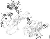 STIHL 1129-790-9903 AV-rubber positie 17 technische tekening
