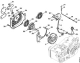 STIHL 0000-400-1306 Ontstekingsmoduul positie 3 technische tekening