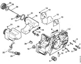 STIHL 0000-350-3500 Zuigmond positie 23 technische tekening